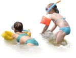 Group of friends swimming people png (2727) - miniature