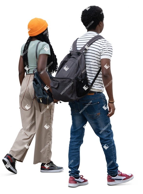 Group of friends walking people png (17479)