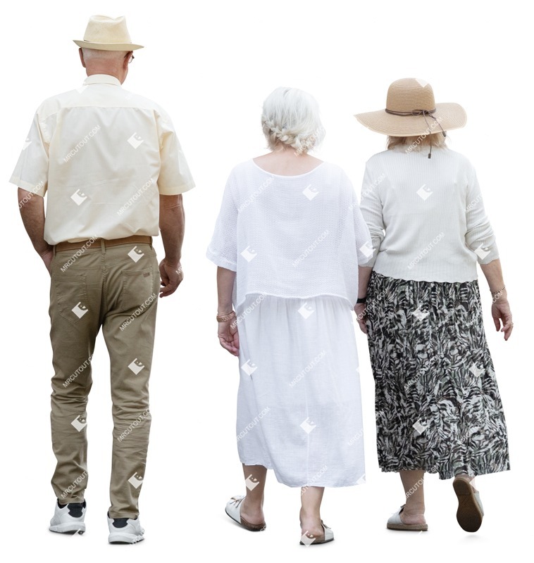 Group of friends walking cut out pictures (18743)