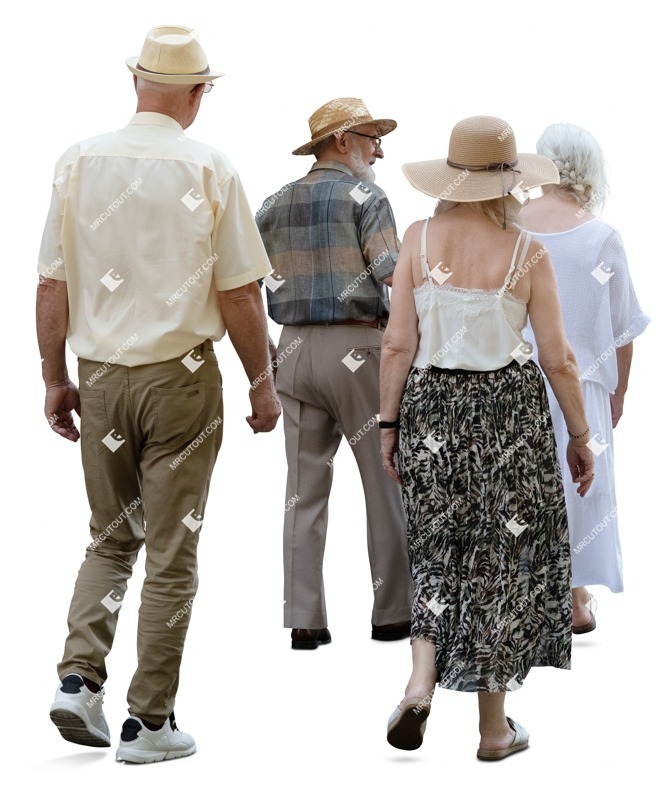 Group of friends walking photoshop people (18016)