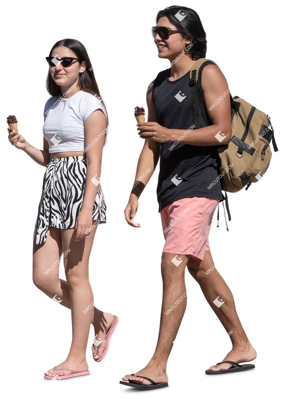 Group of friends walking people png (15163)