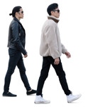 Group of friends walking people png (20282) - miniature
