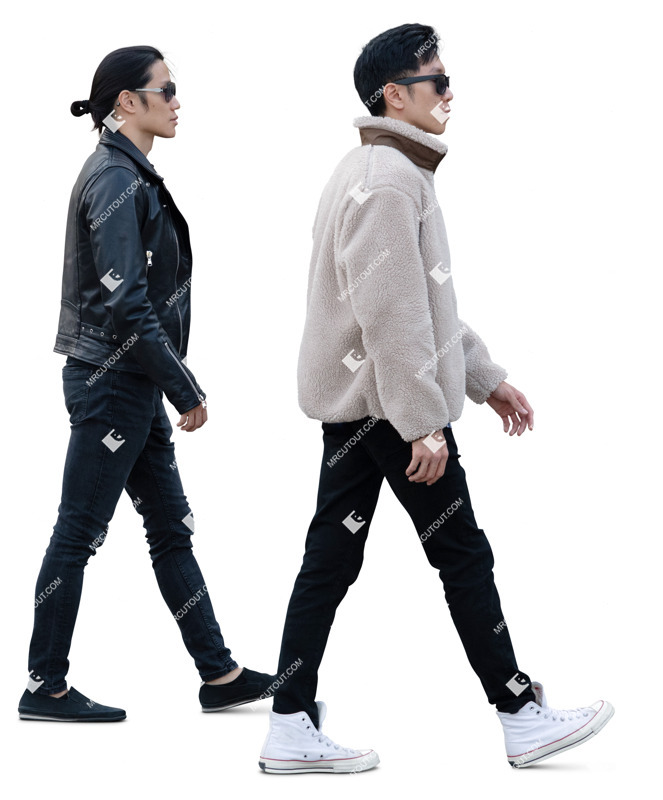 Group of friends walking people png (20282)