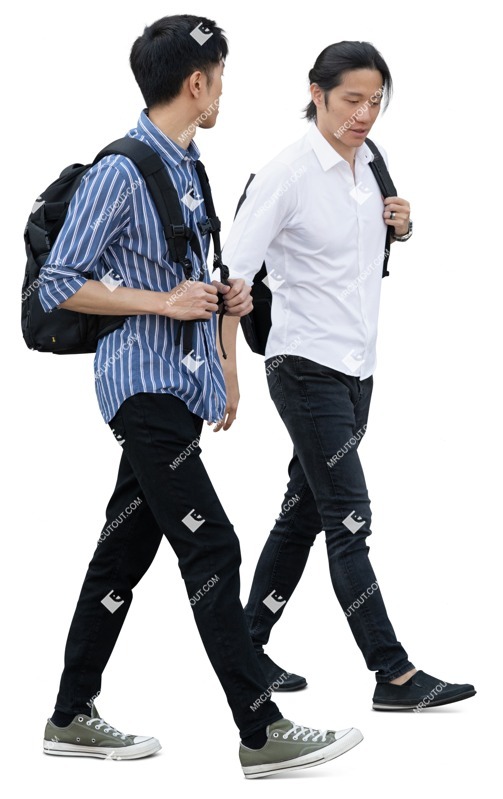 Group of friends walking people png (19640)