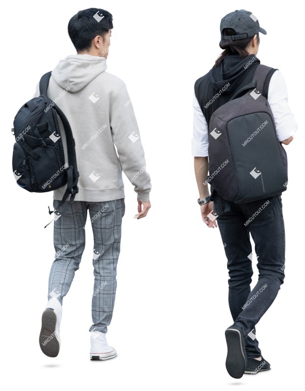 Group of friends walking people png (19990)