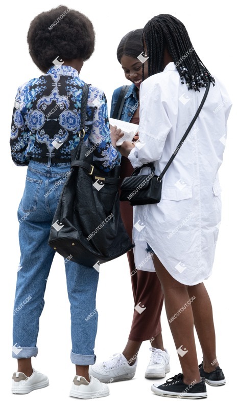 Group of friends with a smartphone people png (19356)