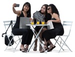 Group of friends with a smartphone human png (17279) - miniature