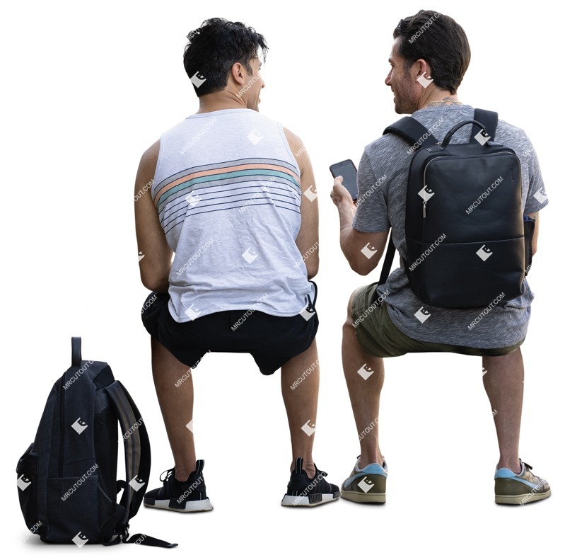 Group of friends with a smartphone sitting people png (16211)