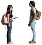 Group of friends with a smartphone standing people png (15021) | MrCutout.com - miniature