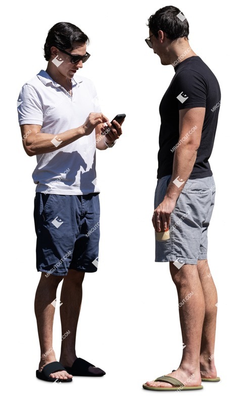Group of friends with a smartphone standing people png (17700)