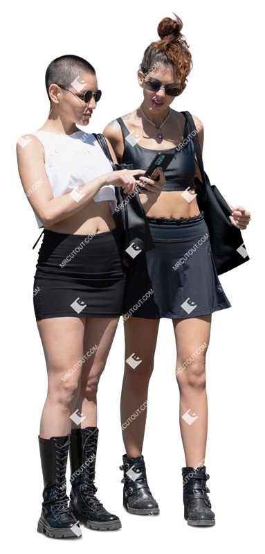 Group of friends with a smartphone standing entourage people (19627) Group of friends with a smartphone standing entourage people (19627)