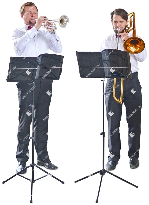 Group of musicians people cutouts (3826)