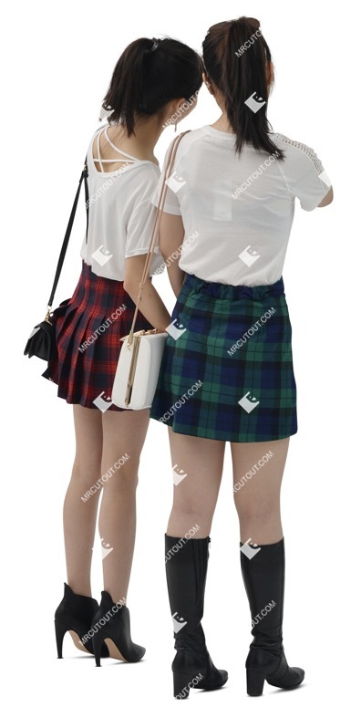 Group of teenagers shopping person png (7631)