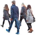Group shopping cut out people (2478) - miniature
