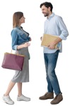 Group shopping people png (9721) - miniature