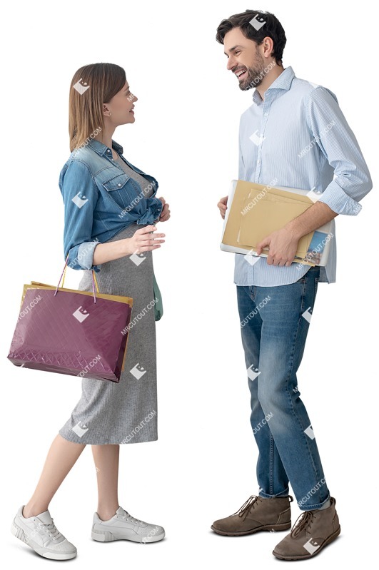 Group shopping people png (10467)