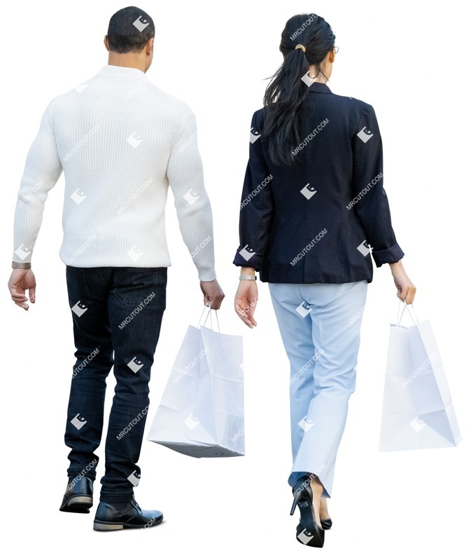 Group shopping people png (11504)