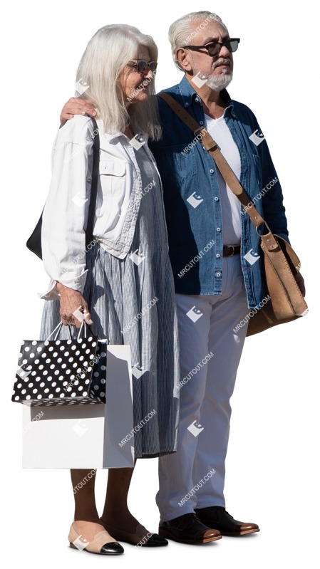 Group shopping cut out people (17402)