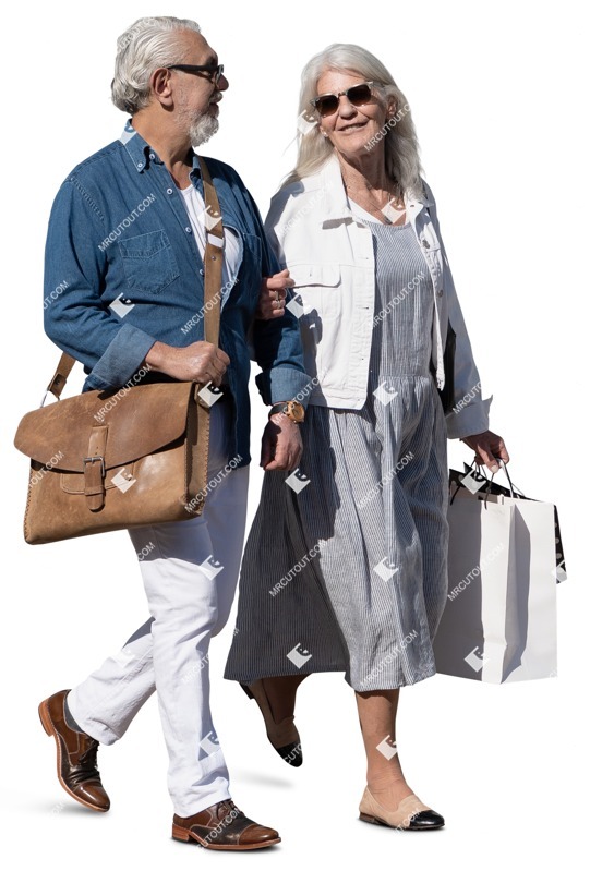 Group shopping cut out people (15651)