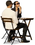 Group sitting people png (11407) - miniature