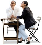 Group sitting people png (11412) - miniature
