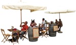 Group sitting people png (718) - miniature