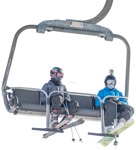 Group skiing people png (2424) - miniature
