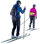 Cut out people - Group Skiing 0006 | MrCutout.com - miniature