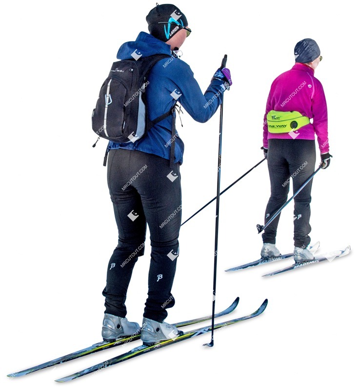 Group skiing people png (2636)