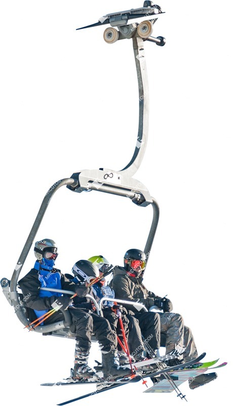 Group skiing photoshop people (2638)