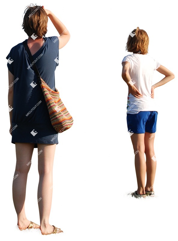 Group standing cut out people (2522)