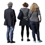 Cut out people - Group Standing 0025 | MrCutout.com - miniature