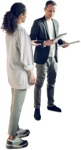 Group standing cut out pictures (6436) - miniature