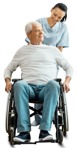 Cut out people - Disabled Man Standing 0001 | MrCutout.com - miniature