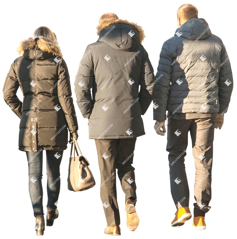 Group walking cut out pictures (2718)