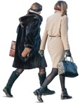 Group walking cut out people (4878) - miniature
