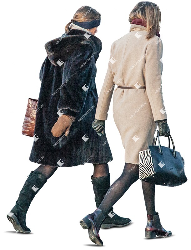 Group walking cut out people (5191)