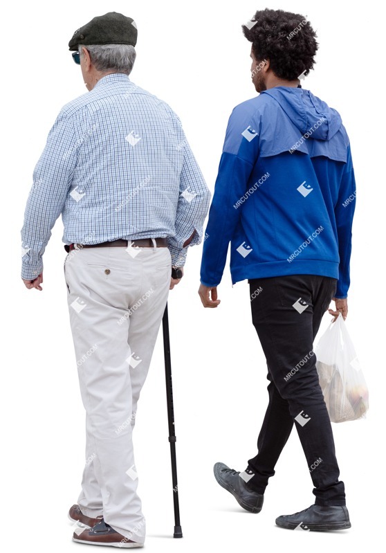 Group walking entourage people (18031)