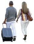 Group with a baggage walking people png (15517) | MrCutout.com - miniature
