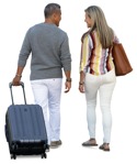 Group with a baggage walking people png (15519) | MrCutout.com - miniature
