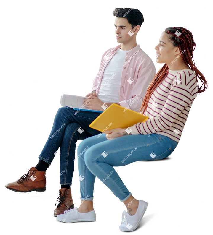 Group with a book people cutouts (9907)