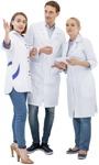 Group with a nurse people cutouts (4685) - miniature