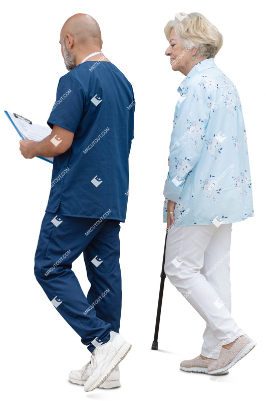 Group with a nurse people png (20078)