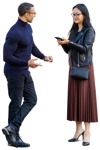 Group with a smartphone standing cut out people (11073) | MrCutout.com - miniature