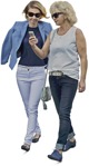 Group with a smartphone walking people png (4613) - miniature