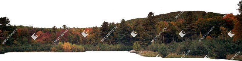 Hills trees cut out background png (5934)