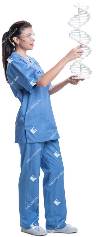 Laboratory worker standing people png (5339)