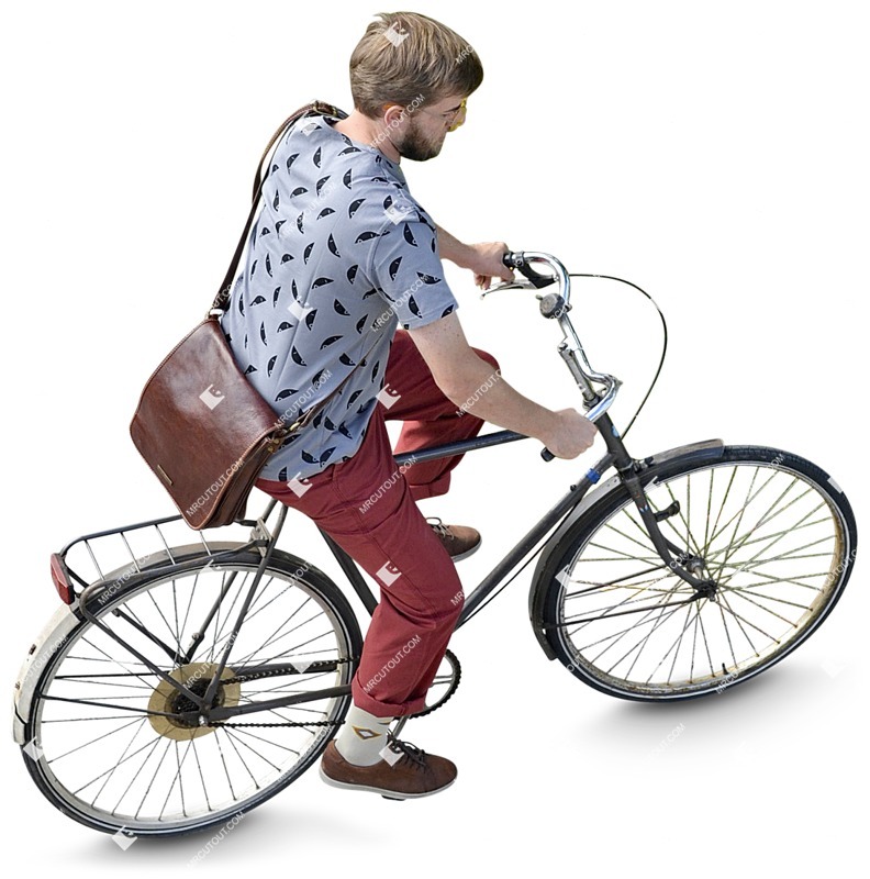 Man cycling people png (3645)