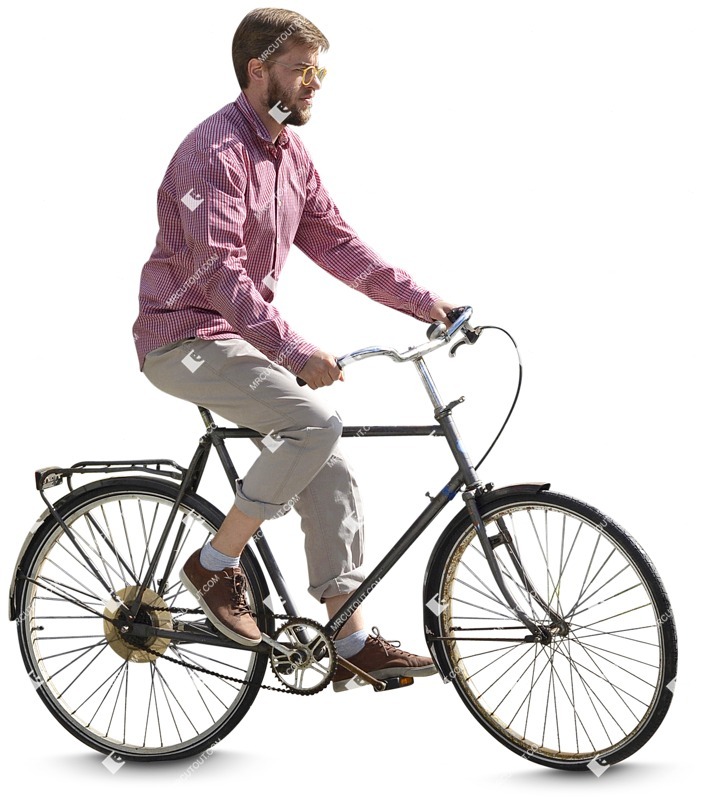 Man cycling people png (3673)