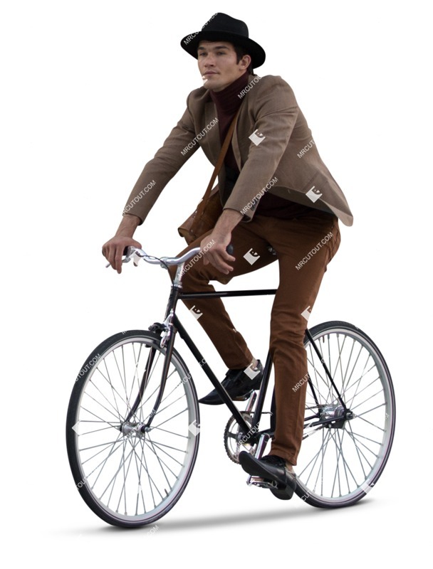 Man cycling people png (5590)